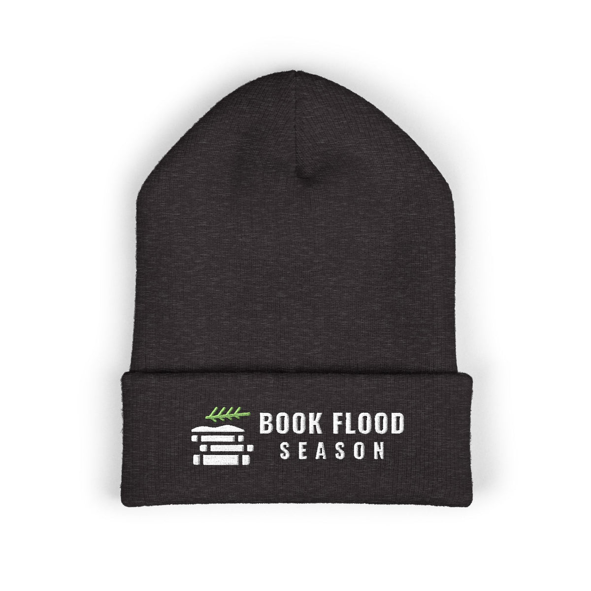 Book Flood Season Embroidered Beanie