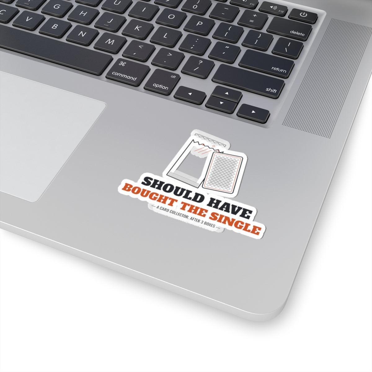 Should Have Bought the Single Sticker, Trading Card Collector Kiss Cut Sticker, TCG Binder Laptop Sticker, Card Game Humor Gift
