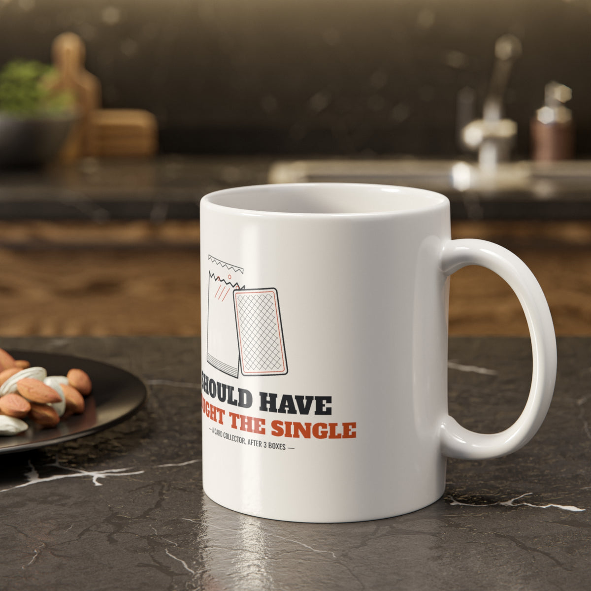 Should Have Bought the Single Mug, Funny Trading Card Collector Coffee Mug, TCG Player Gift, Booster Pack Humor 11 oz Mug