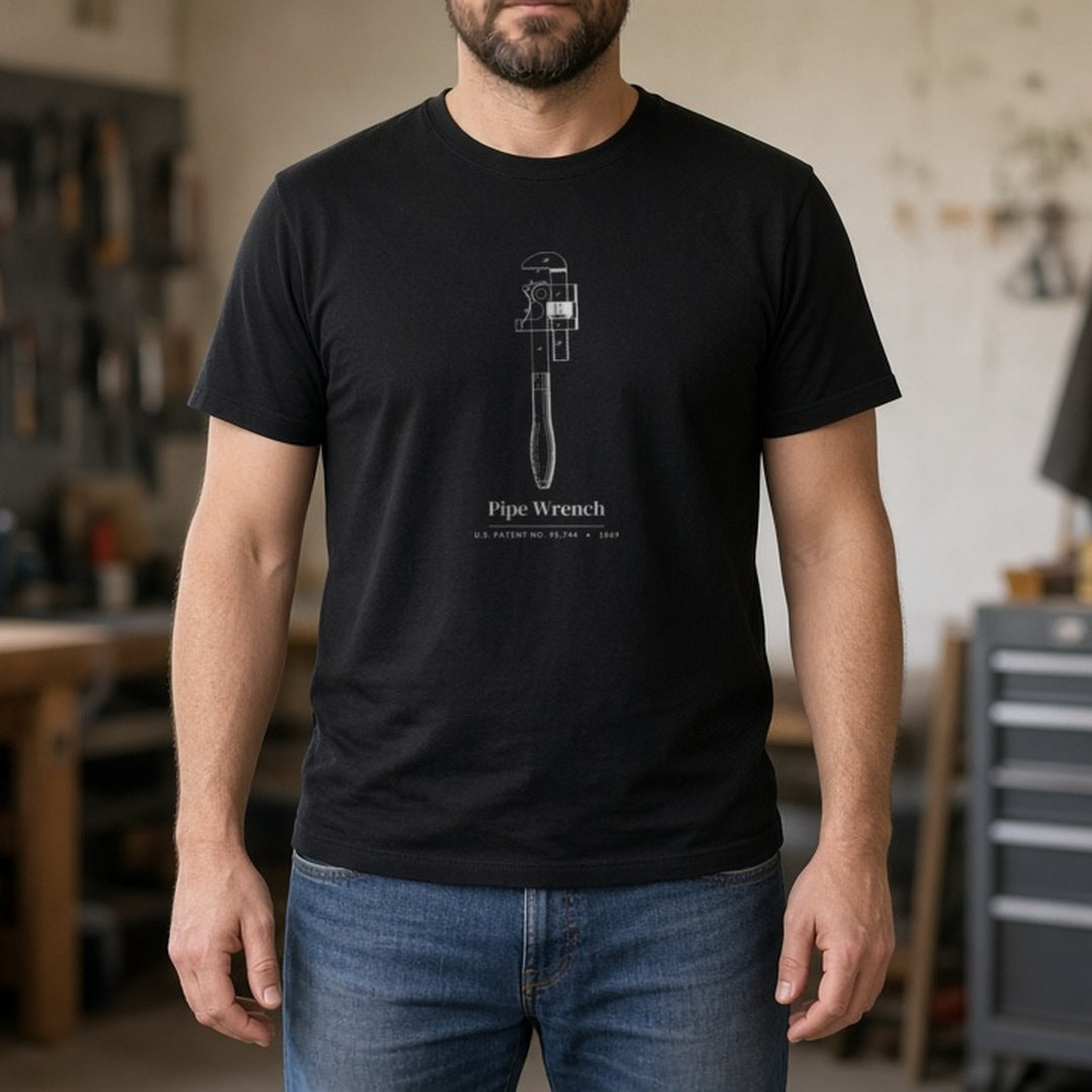 1869 Pipe Wrench Patent Shirt