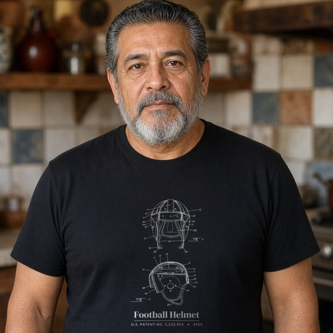 1925 Football Helmet Patent Shirt