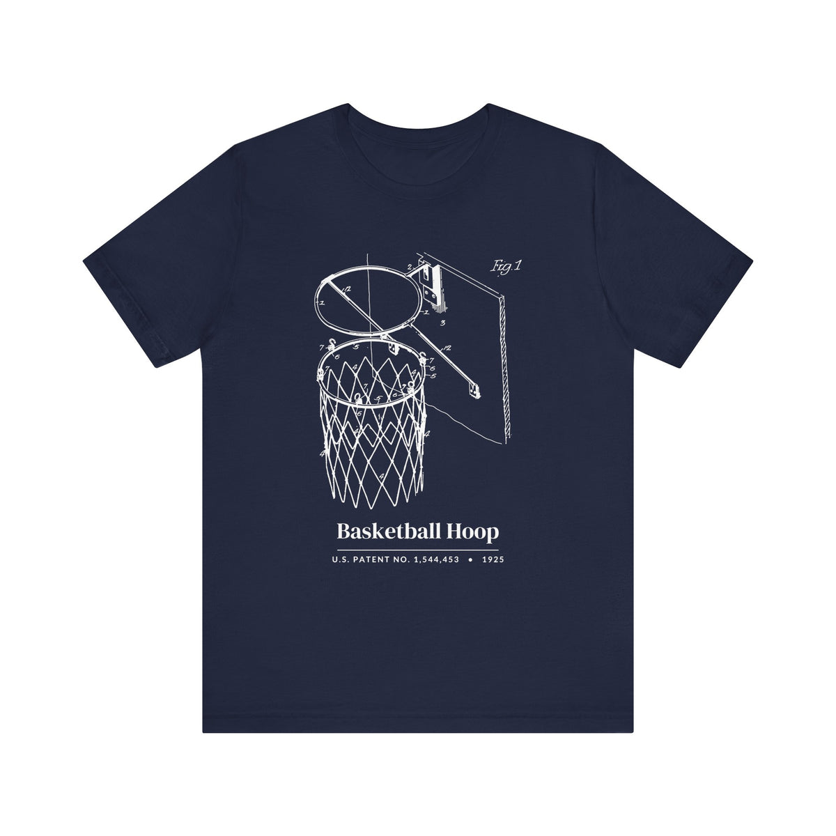 1925 Basketball Hoop Patent Shirt