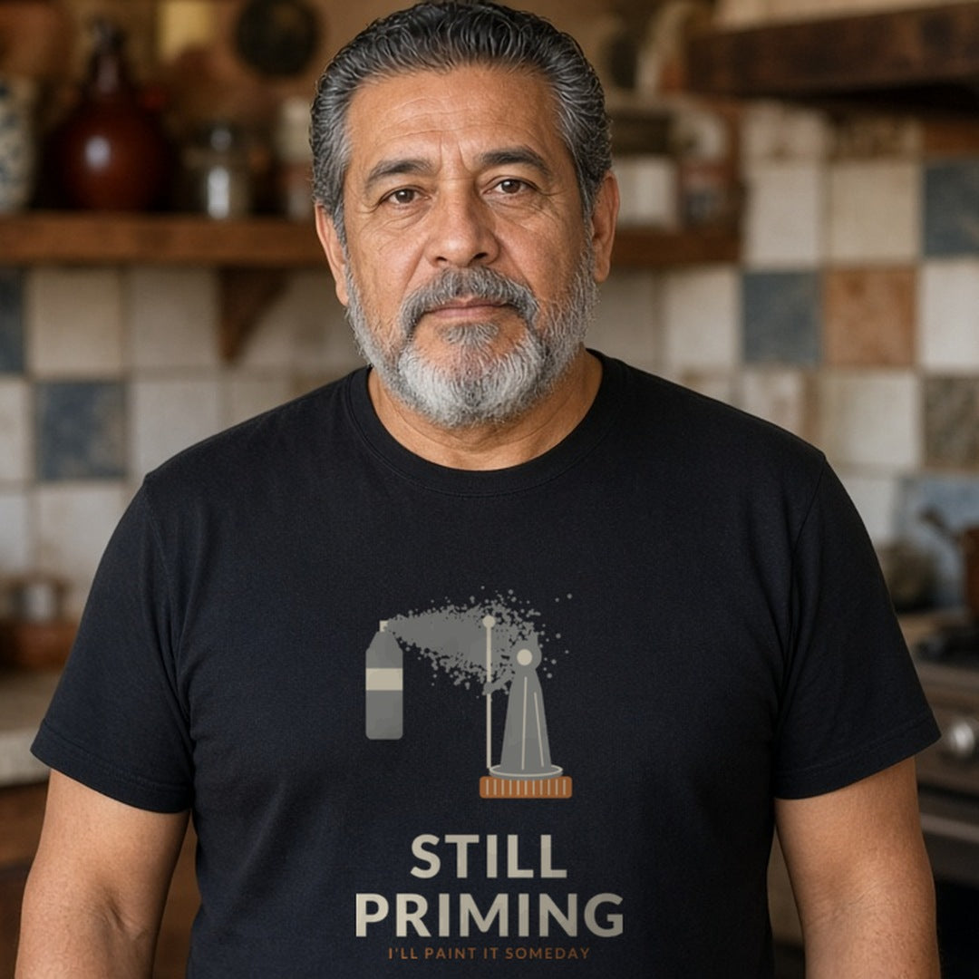 Still Priming Miniature Painting Shirt
